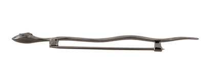 Silver Brass Crystal Spilla Serpente Brooch Pin-Dolce & Gabbana-LabelTerrace.com