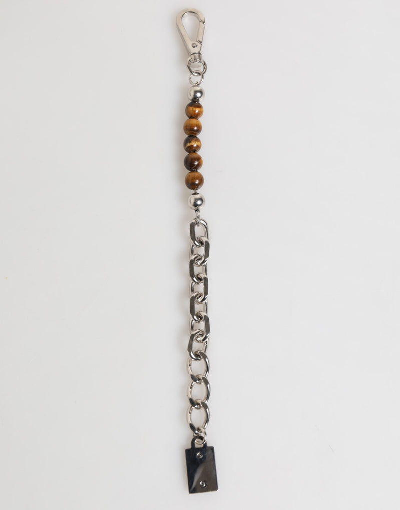 Silver Chain Brass Beaded Lobster Clasp Logo Men Bracelet-Dolce & Gabbana-LabelTerrace.com