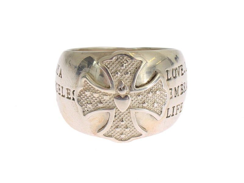Silver Cross Womens 925 Sterling Ring-Nialaya-LabelTerrace.com