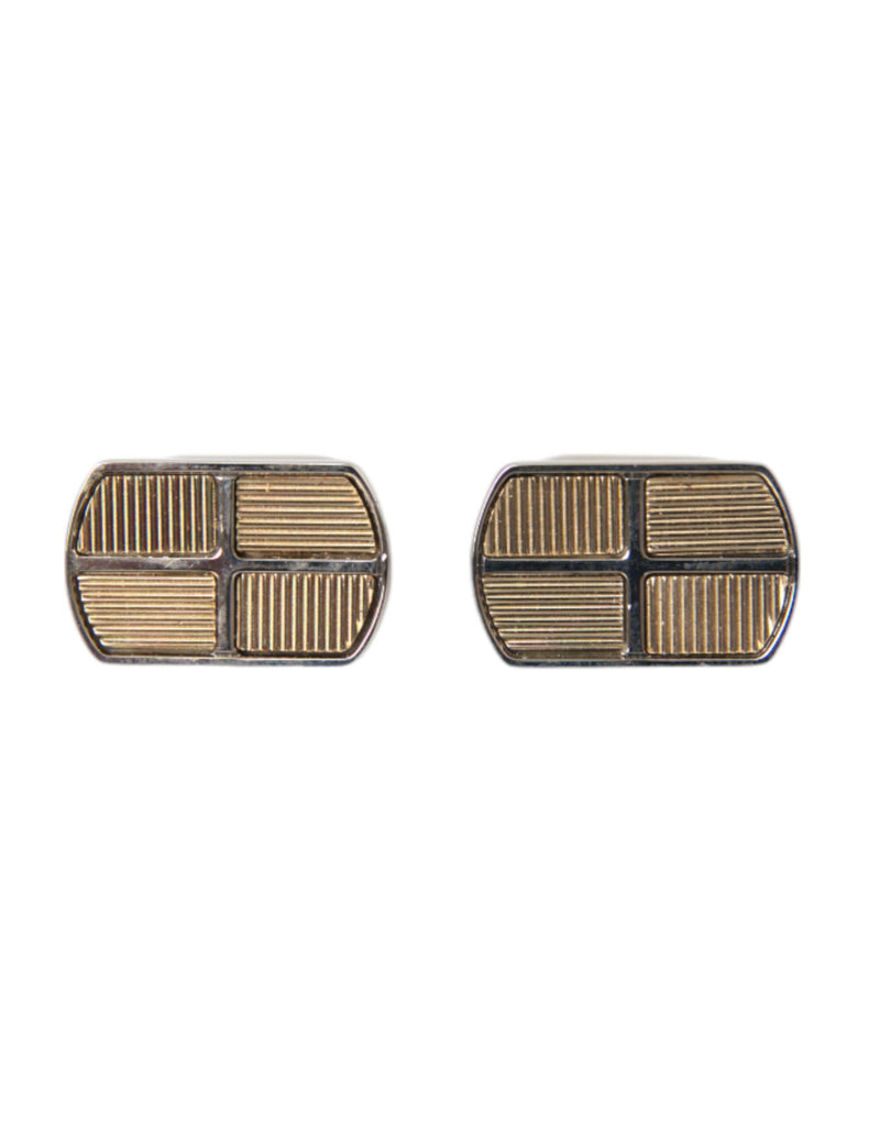Silver Gold Plated Metal Brass Pin Cufflinks-Dolce & Gabbana-LabelTerrace.com