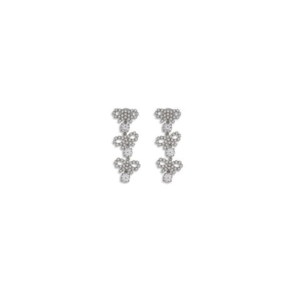 Silver Metal Earrings