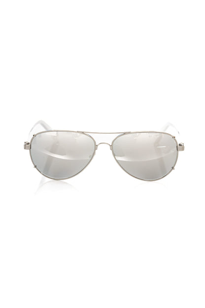 Silver Metallic Fiber Men's Sunglass