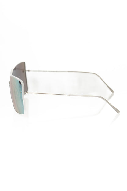 Silver Metallic Fiber Women Sunglasses