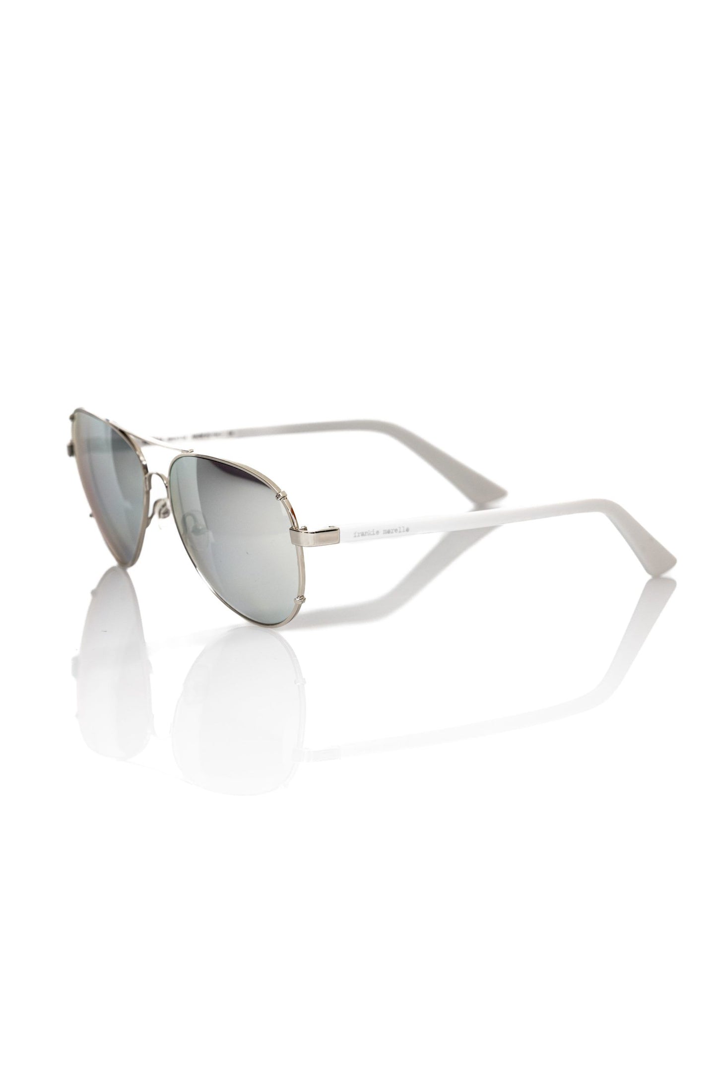Silver Metallic Fibre Men Sunglass-Frankie Morello-LabelTerrace.com