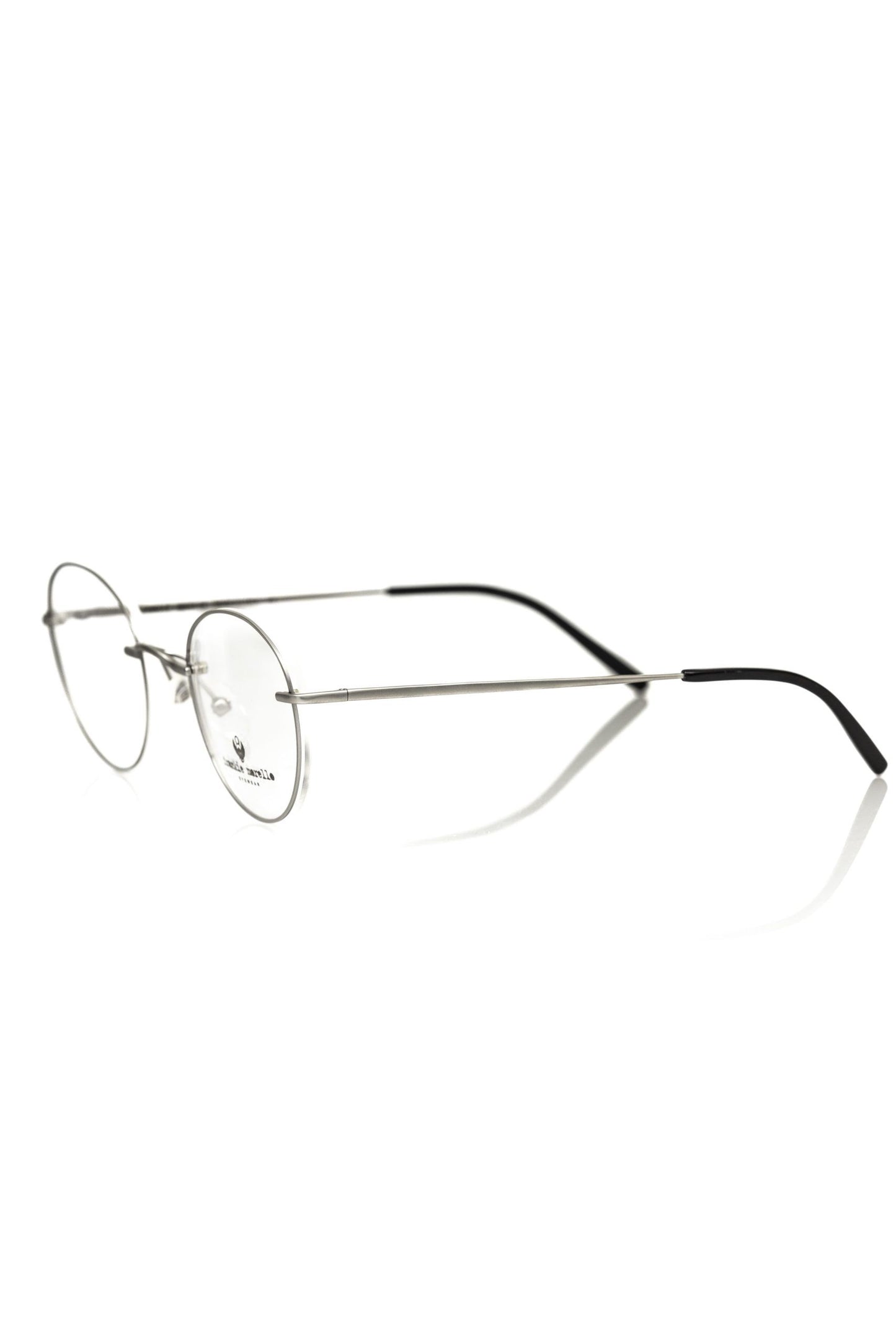 Silver Metallic Unisex Eyeglass Frame