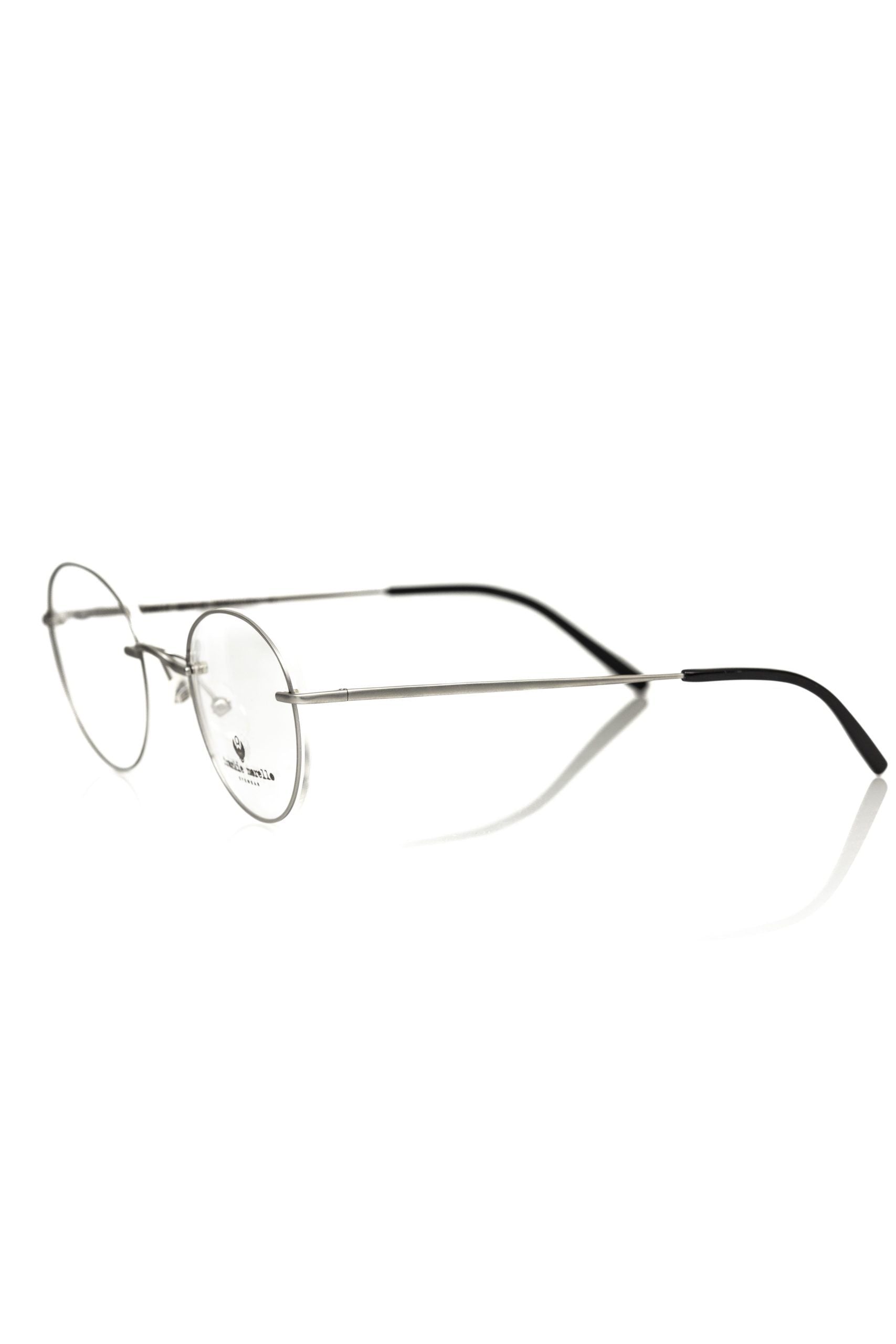Silver Metallic Unisex Eyeglass Frame