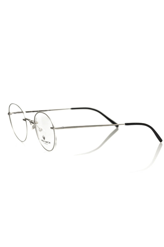 Silver Metallic Unisex Eyeglass Frame