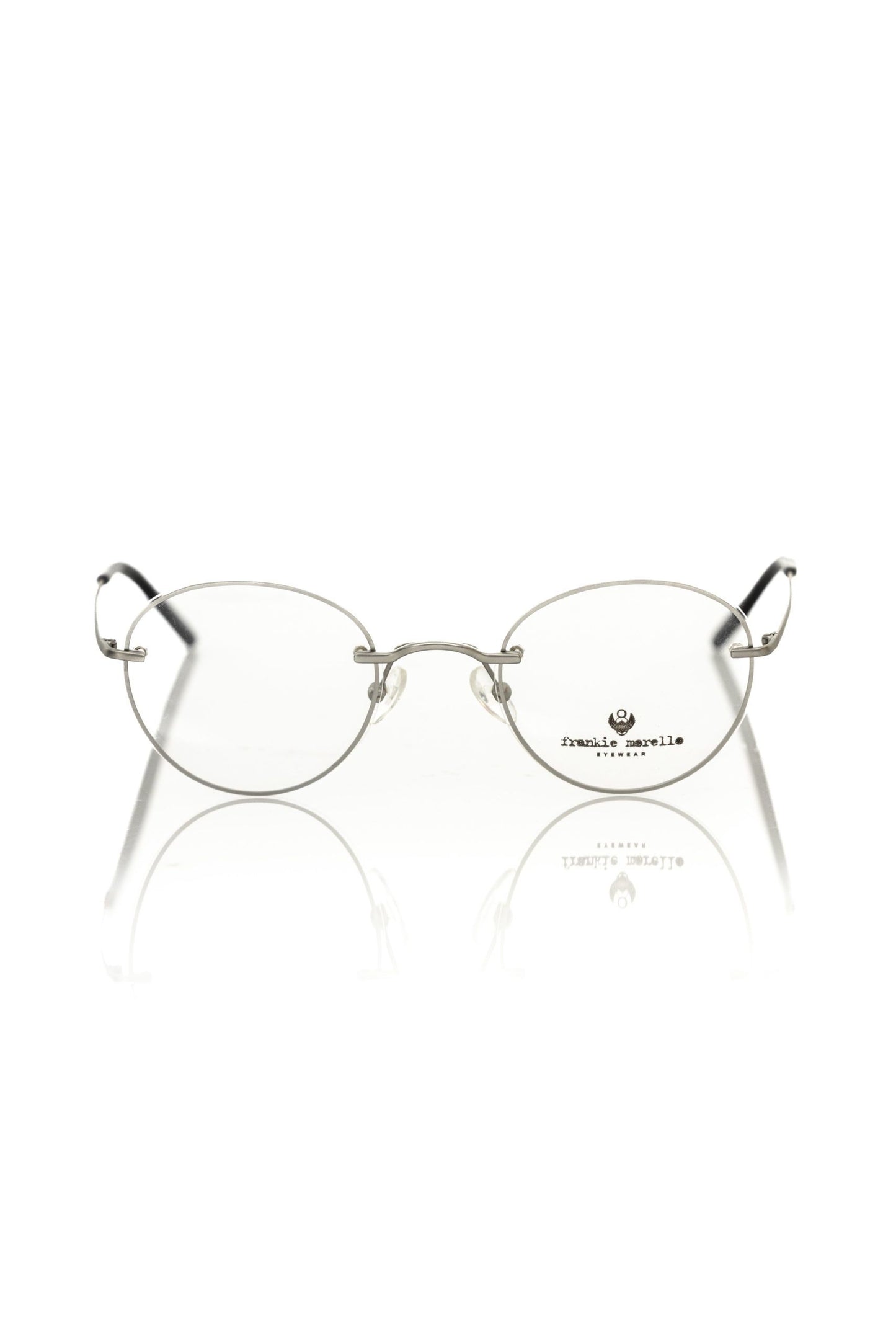 Silver Metallic Unisex Eyeglass Frame