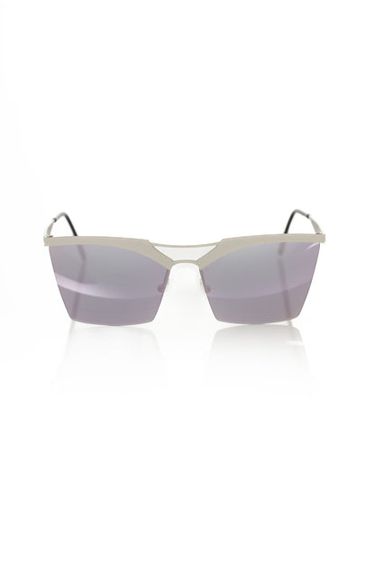 Silver Metallic Women Sunglass-Frankie Morello-LabelTerrace.com
