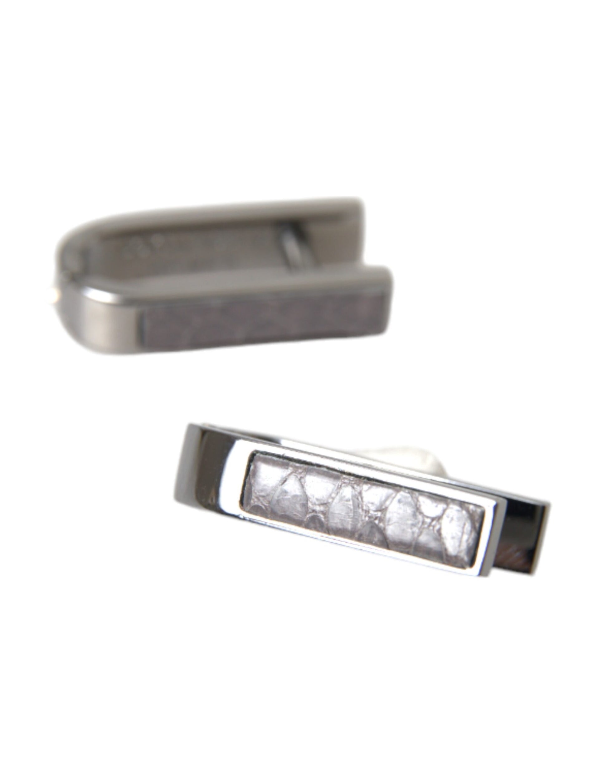 Silver Plated Metal Brass Pin Men Cufflinks-Dolce & Gabbana-LabelTerrace.com