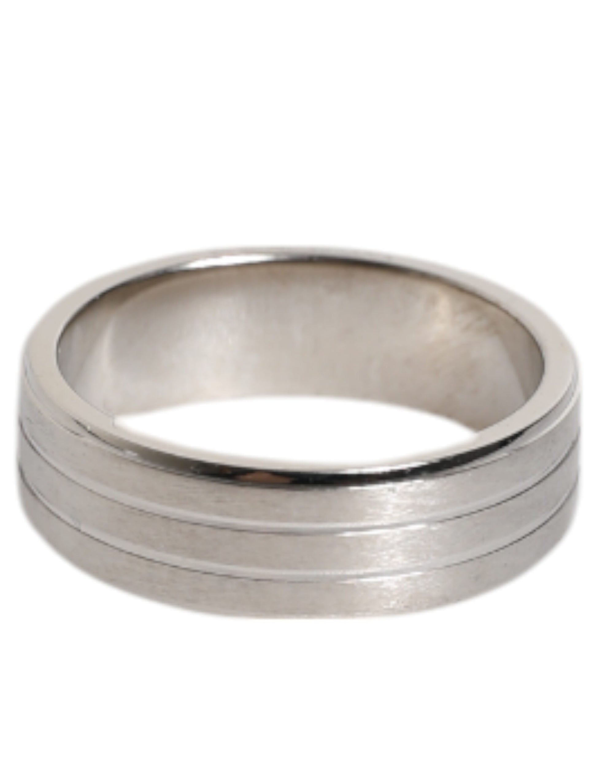 Silver Tone Brass Clear Crystal DG Logo Ring-Dolce & Gabbana-LabelTerrace.com