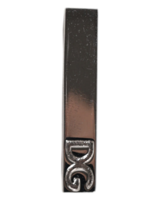 Silver Tone Brass Logo Branded Tie Clip Bar-Dolce & Gabbana-LabelTerrace.com