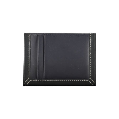 Sleek Blue Leather Card Holder with Contrast Detail-Tommy Hilfiger-LabelTerrace.com