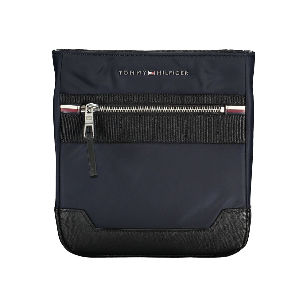 Sleek Blue Shoulder Bag with Contrasting Details-Tommy Hilfiger-LabelTerrace.com