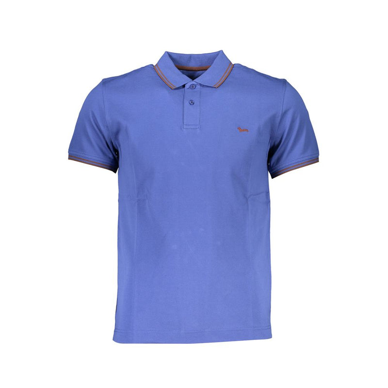 Sleek Summer Polo with Contrast Details-Harmont & Blaine-LabelTerrace.com