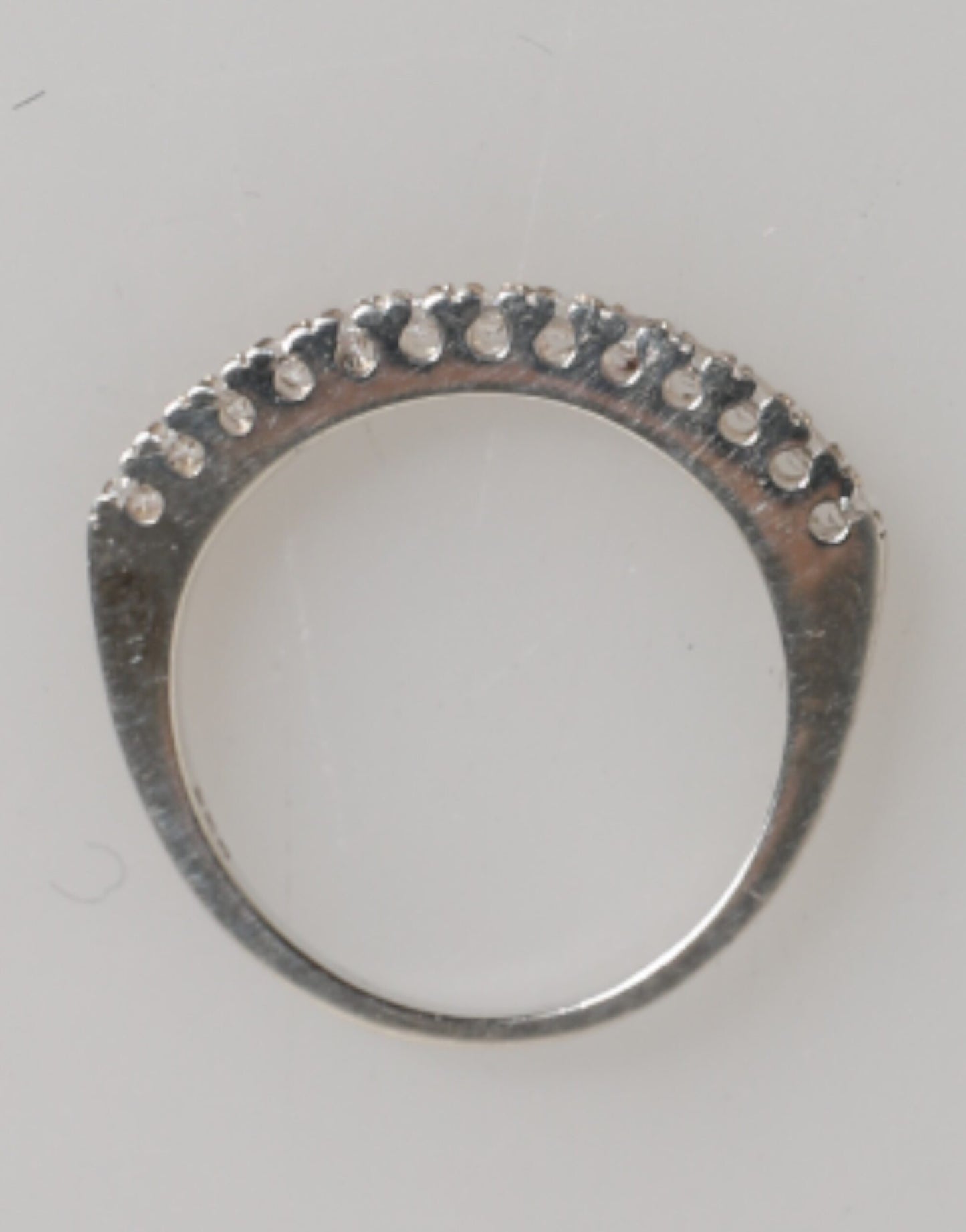 Sterling Silver 925 Band Pave CZ Crystal Eternity Ring-Nialaya-LabelTerrace.com