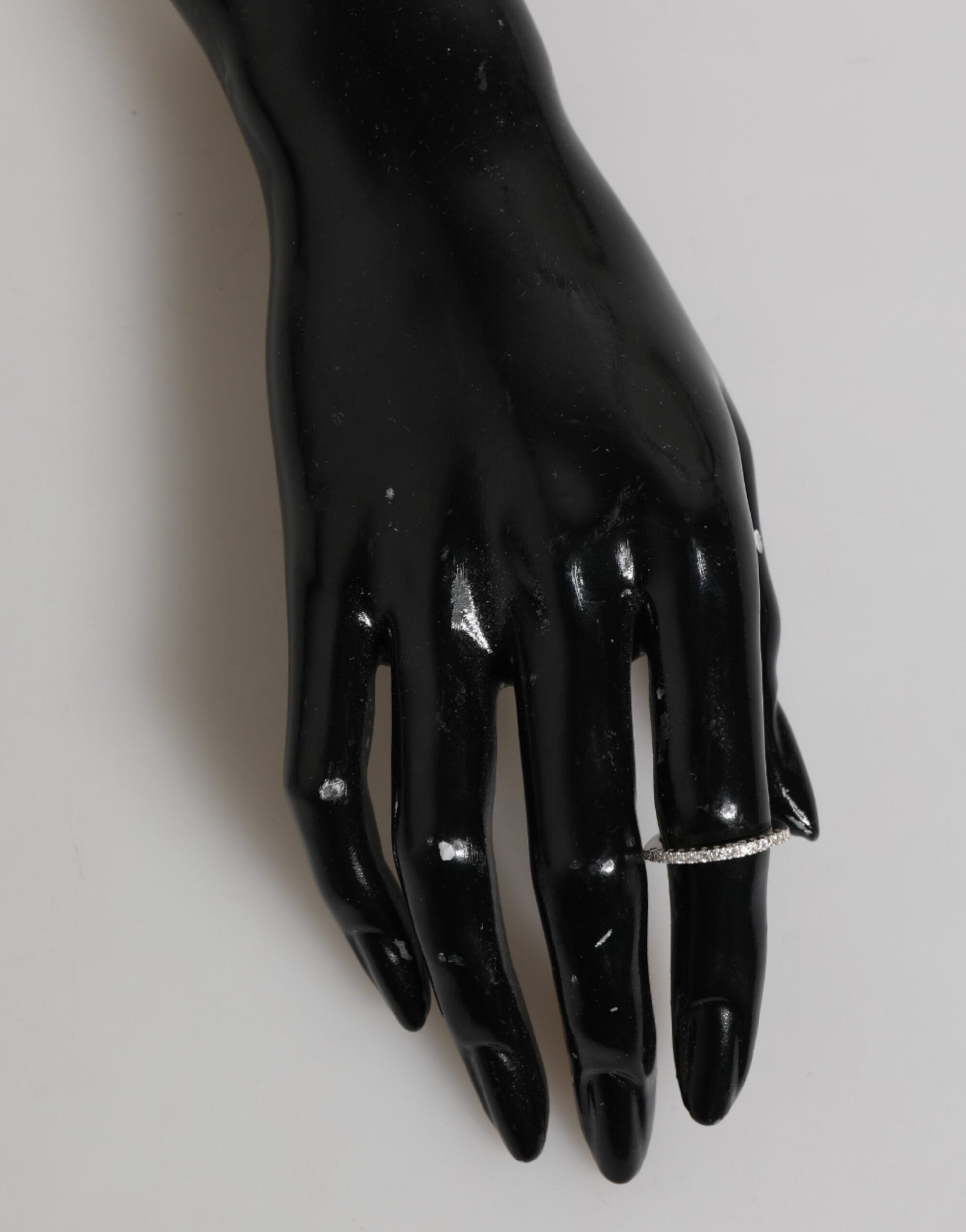 Sterling Silver 925 Band Pave CZ Crystal Eternity Ring-Nialaya-LabelTerrace.com