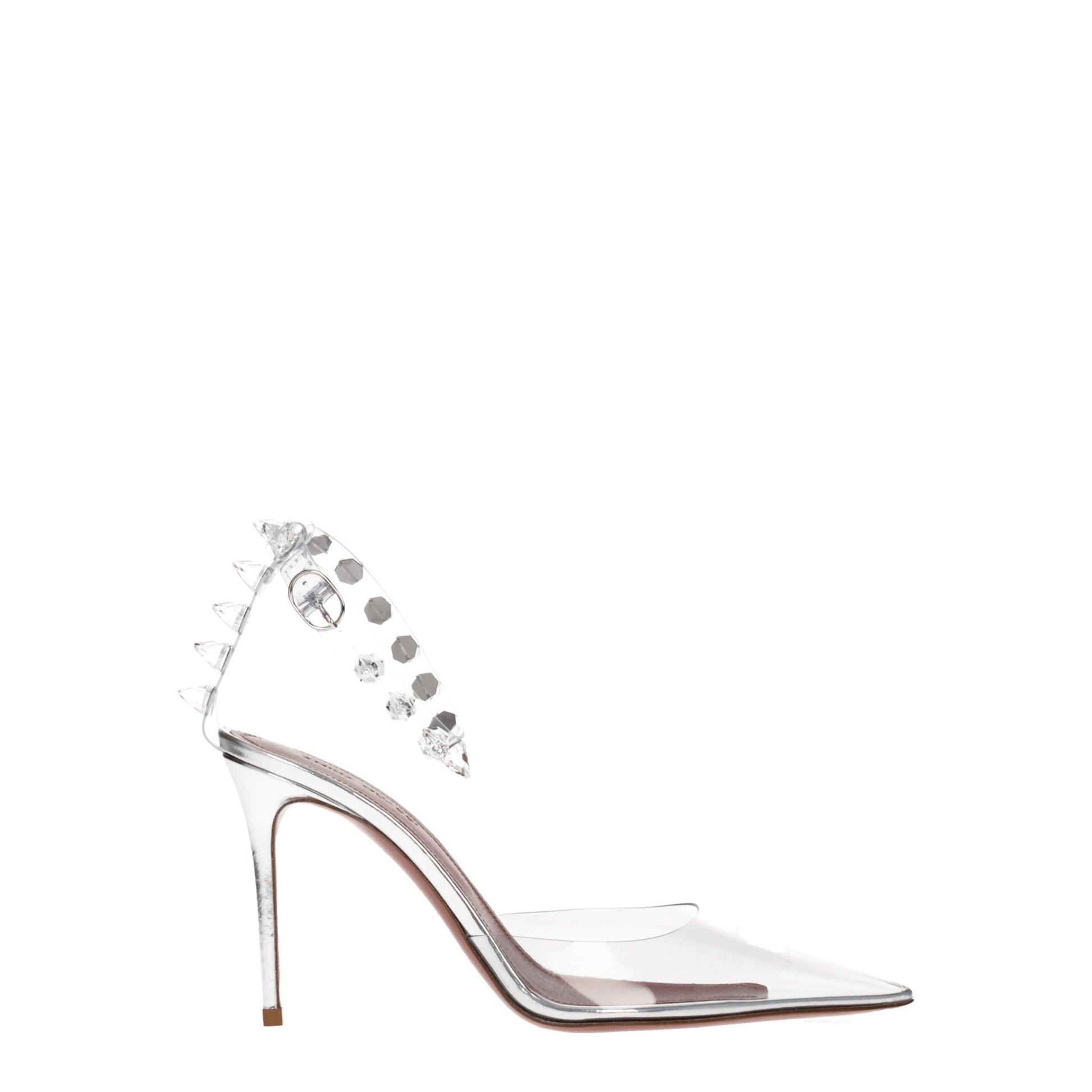 Transparent Pvc High Heel Pumps-Amina Muaddi-LabelTerrace.com