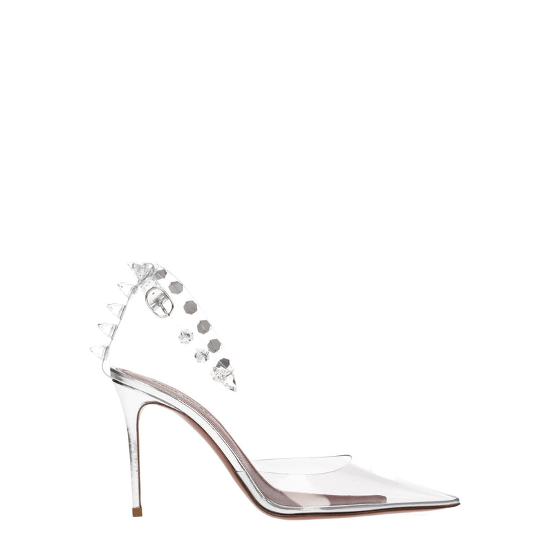 Transparent Pvc High Heel Pumps-Amina Muaddi-LabelTerrace.com