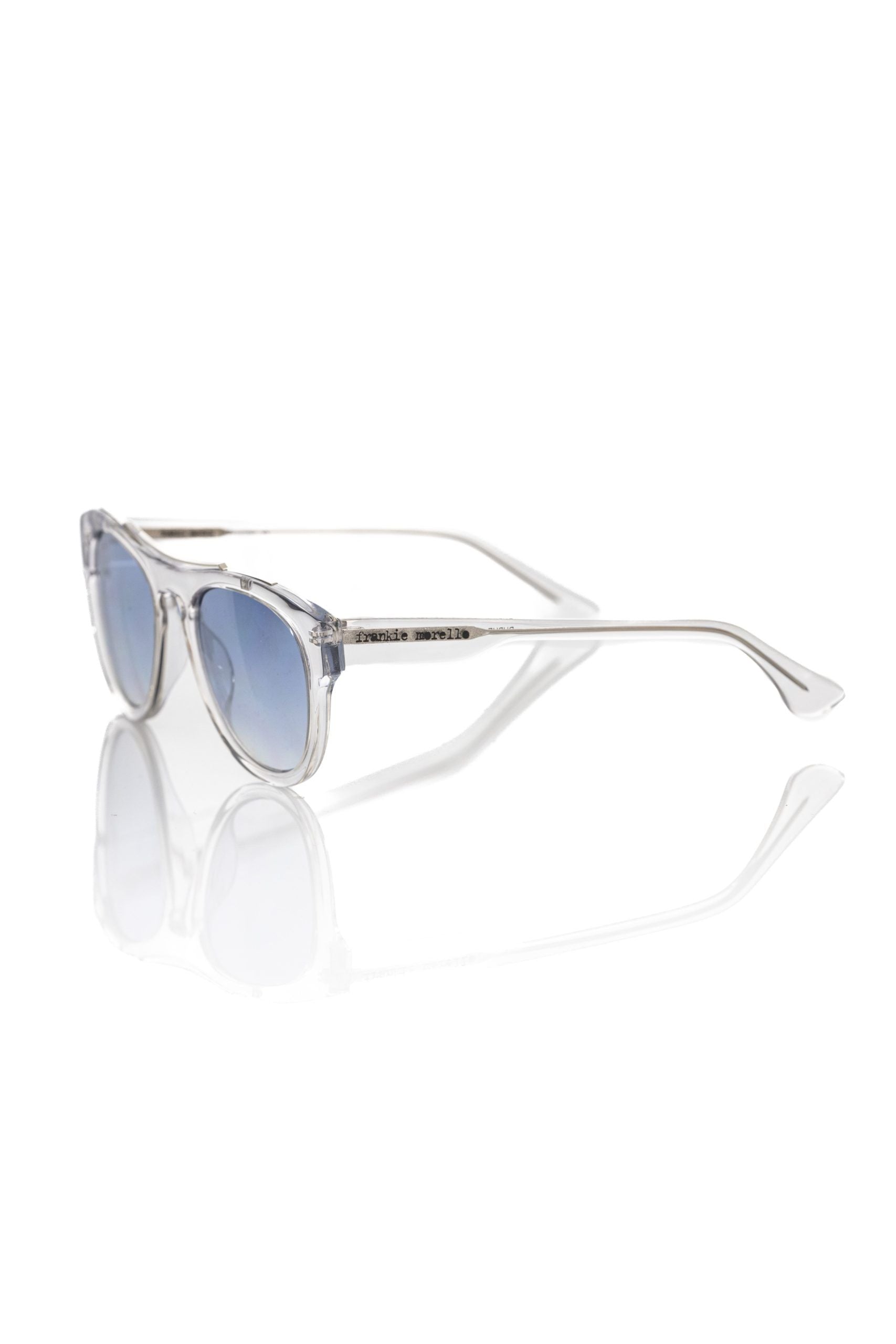 White Acetate Men's Sunglass-Frankie Morello-LabelTerrace.com
