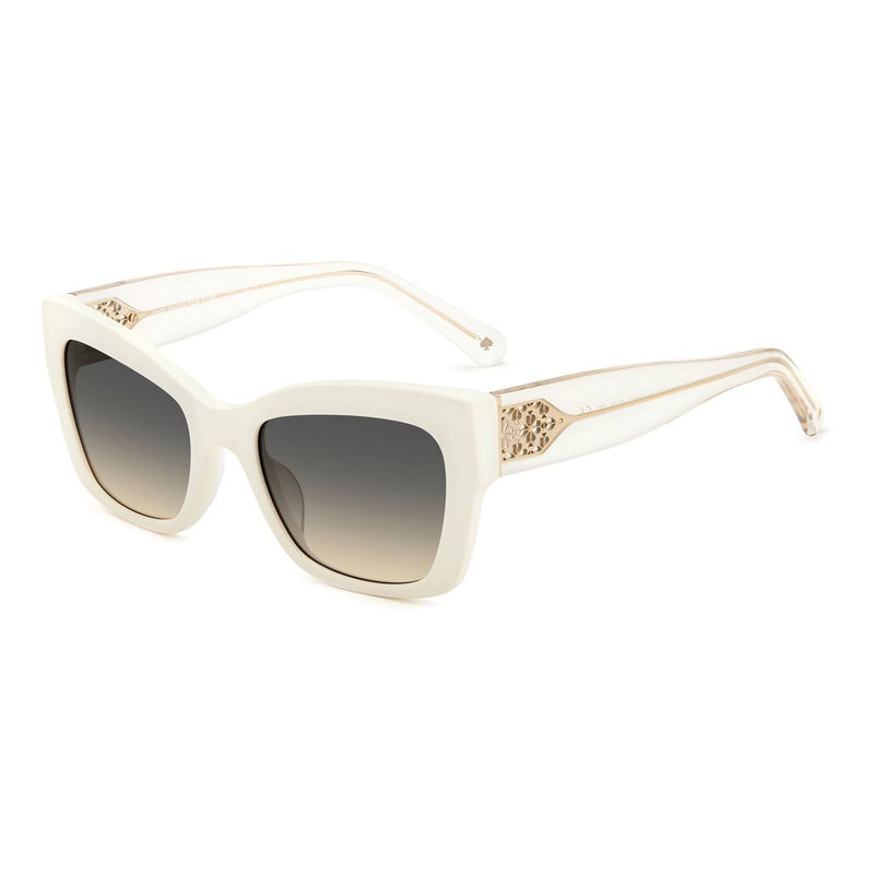 White Acetate Sunglasses-Kate Spade-LabelTerrace.com