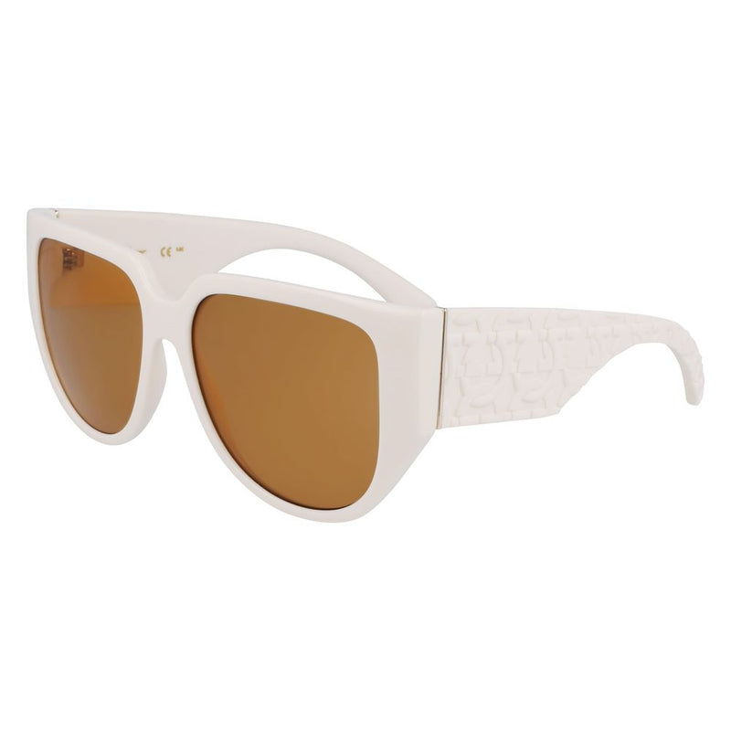 White Bio Injected Sunglasses-Ferragamo-LabelTerrace.com