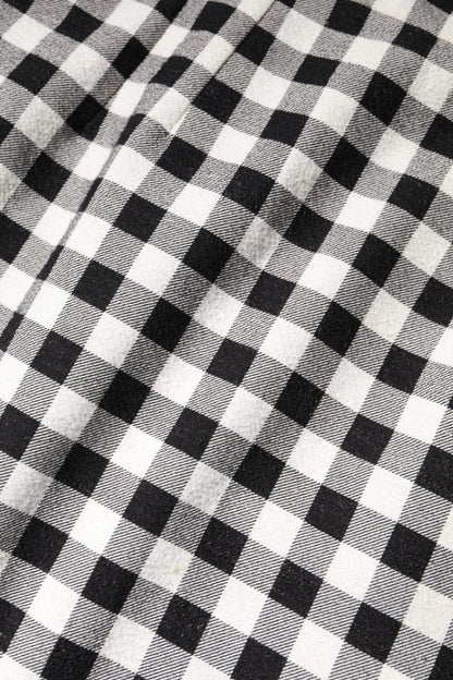 White Black Checkered Sleeveless Sheath Dress-Dolce & Gabbana-LabelTerrace.com