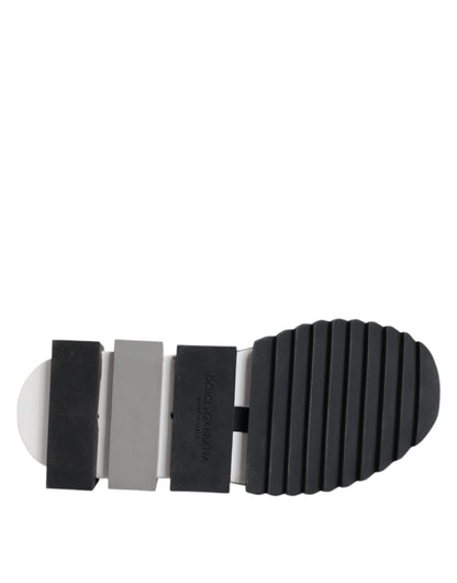 White Black Sorrento Socks Sneakers Shoes-Dolce & Gabbana-LabelTerrace.com