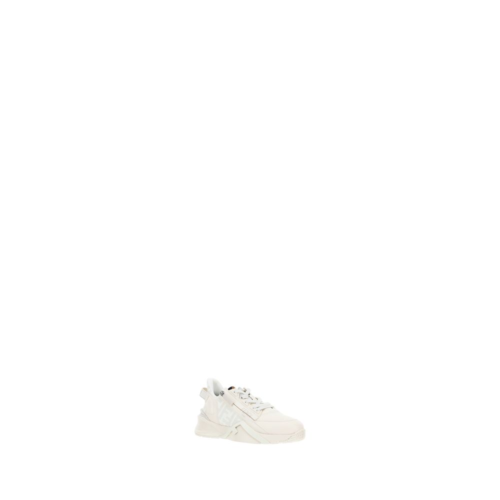 White Calf Leather Bos Taurus Athletic Sneakers