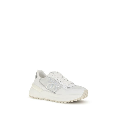 White Calf Leather Bos Taurus Chunky Sneakers