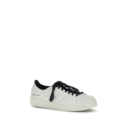White Calf Leather Bos Taurus Low Top Sneakers