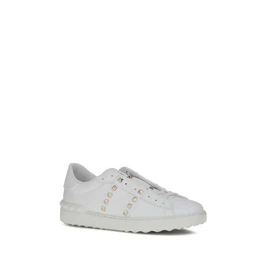 White Calf Leather Bos Taurus Low Top Sneakers