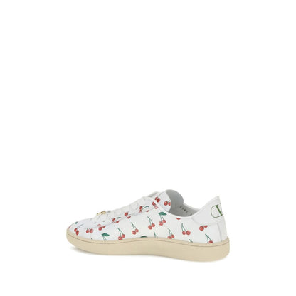 White Calf Leather Bos Taurus Low Top Sneakers