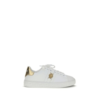 White Calf Leather Bos Taurus Low Top Sneakers