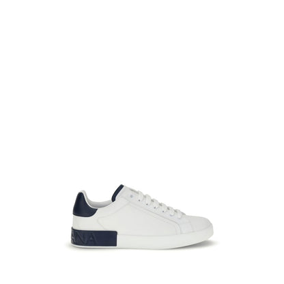 White Calf Leather Bos Taurus Low Top Sneakers