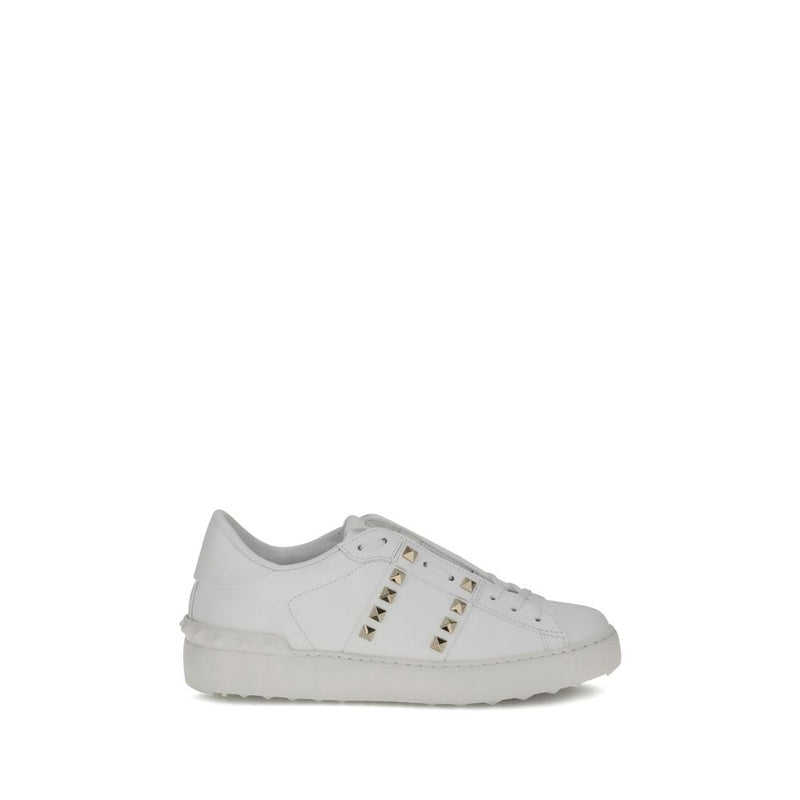 White Calf Leather Bos Taurus Low Top Sneakers