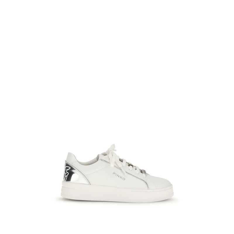 White Calf Leather Bos Taurus Low Top Sneakers