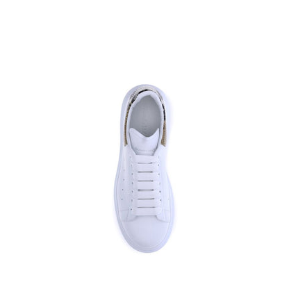 White Calf Leather Bos Taurus Platform Sneakers