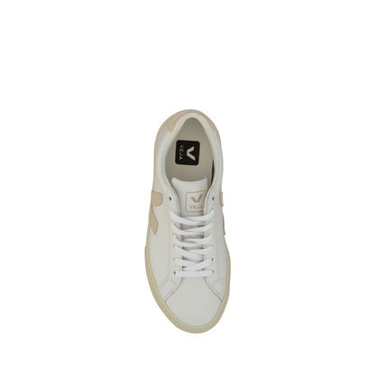 White Calf Leather Bos Taurus Sneakers