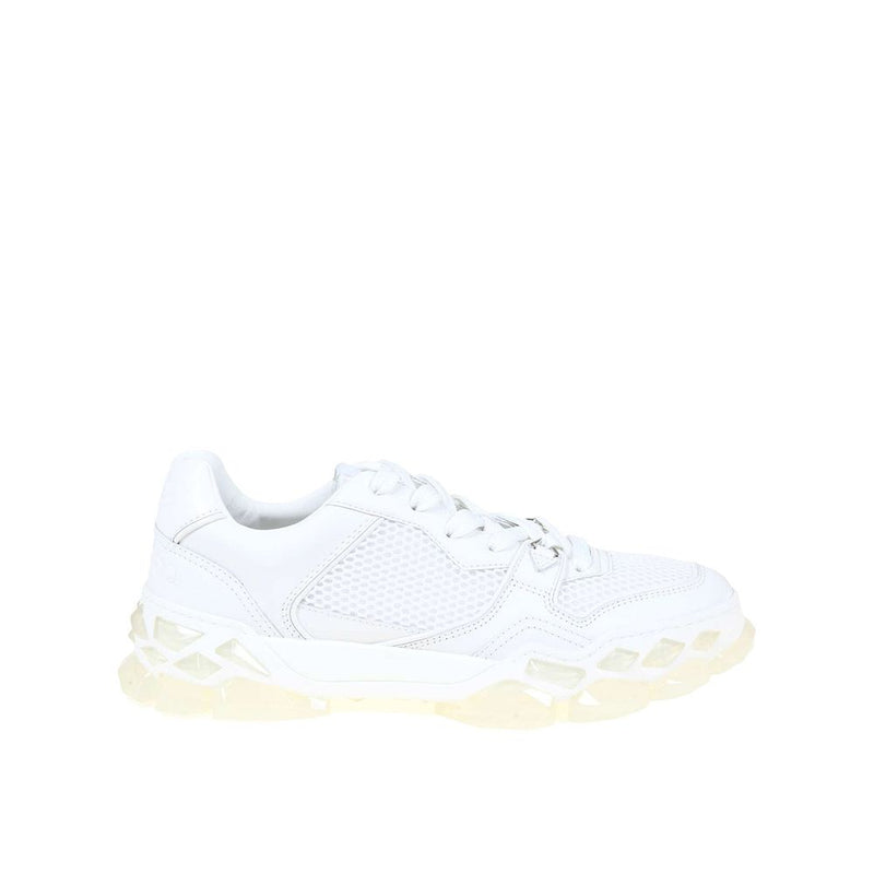 Diamond Leather Sneakers-Jimmy Choo-LabelTerrace.com
