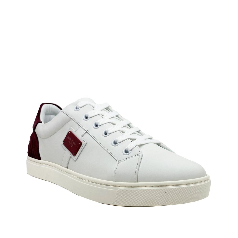 Logo Leather Sneakers-Dolce & Gabbana-LabelTerrace.com