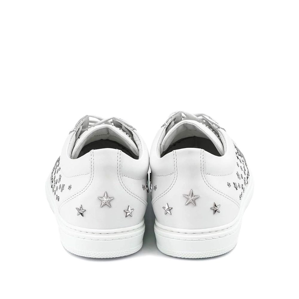 Cash Star Leather Sneakers-Jimmy Choo-LabelTerrace.com
