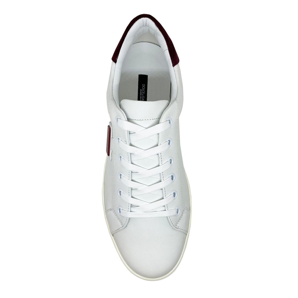Logo Leather Sneakers-Dolce & Gabbana-LabelTerrace.com