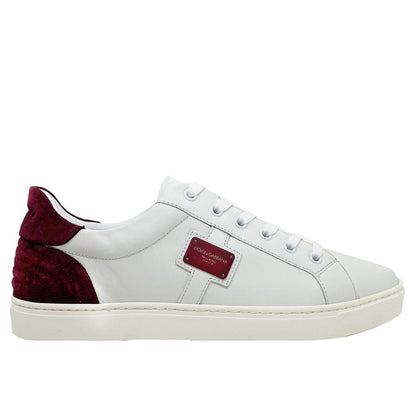 Logo Leather Sneakers-Dolce & Gabbana-LabelTerrace.com