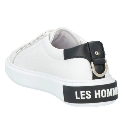 White Calfskin Men Sneaker-Les Hommes-LabelTerrace.com