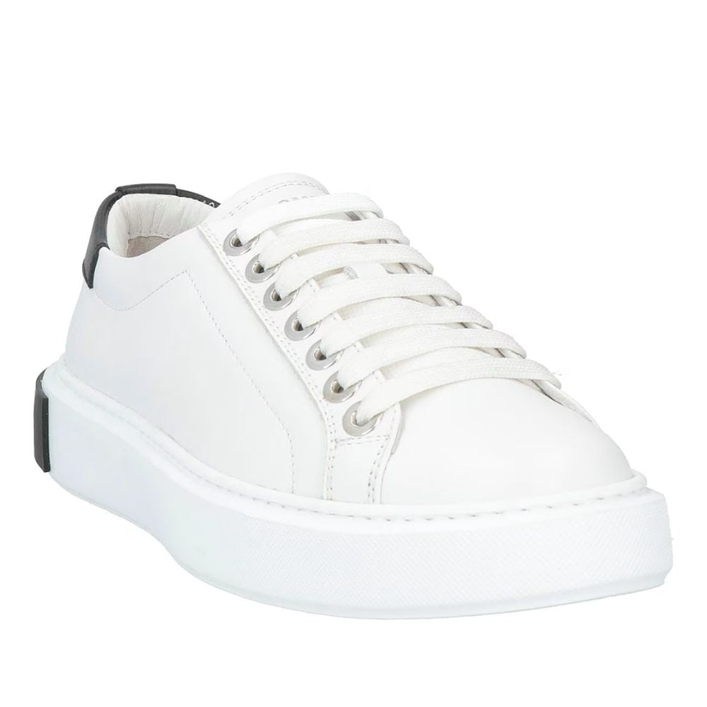 White Calfskin Men Sneaker-Les Hommes-LabelTerrace.com