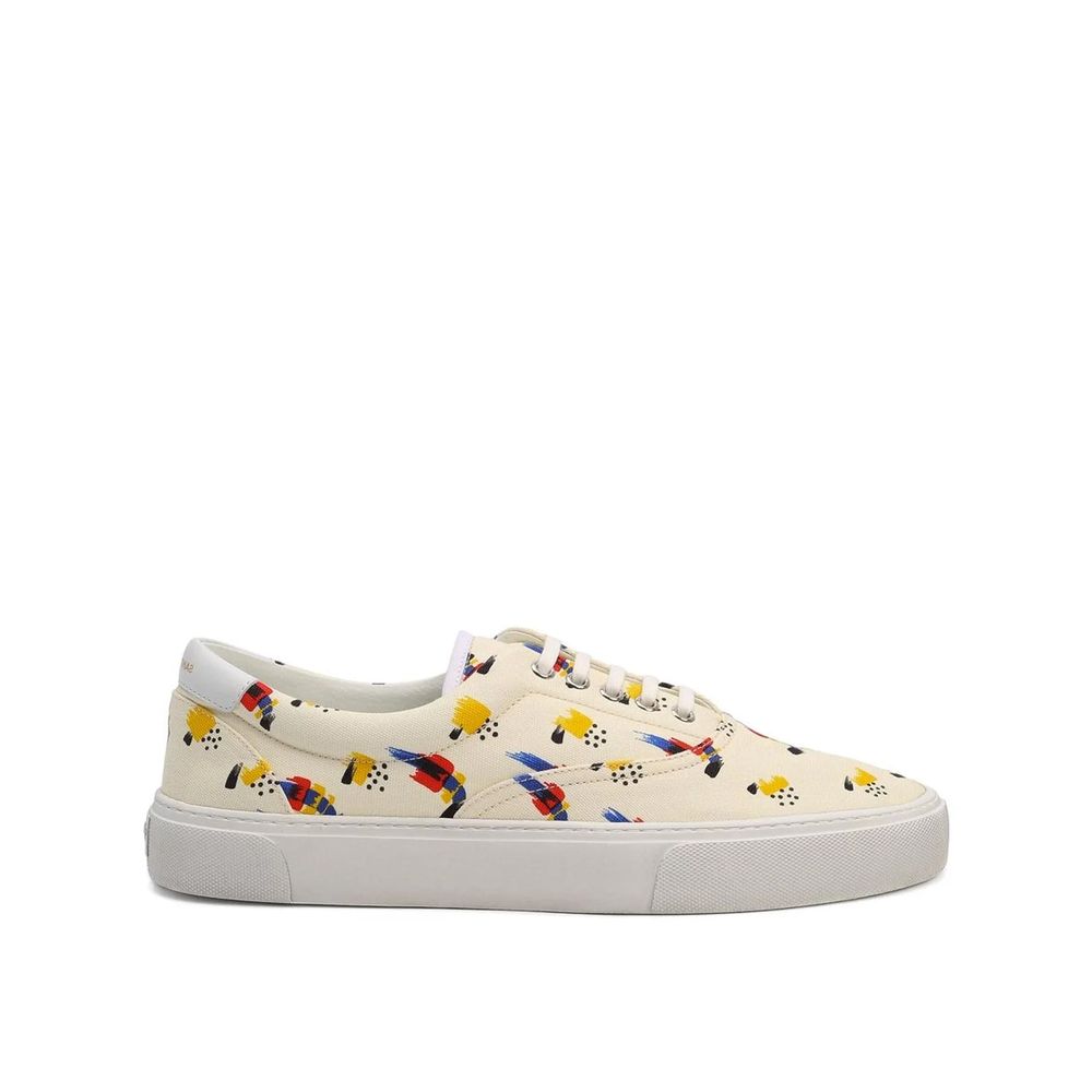 Printed Canvas Sneakers-Saint Laurent-LabelTerrace.com