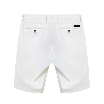 White Cotton Bermuda-Dolce & Gabbana-LabelTerrace.com