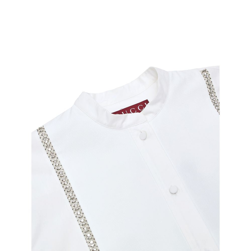 White Cotton Shirt-Gucci-LabelTerrace.com