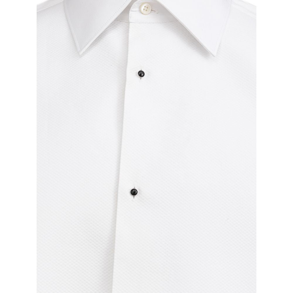 White Cotton Shirt-Dolce & Gabbana-LabelTerrace.com